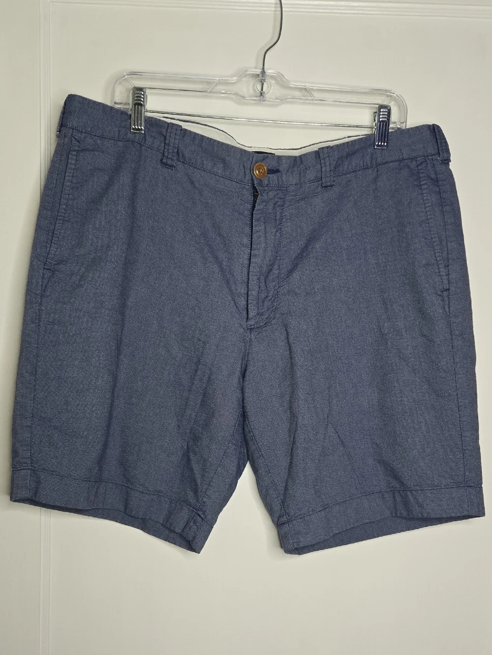 J. Crew Men's Sun Washed Oxford Blue Shorts Sz 36w
